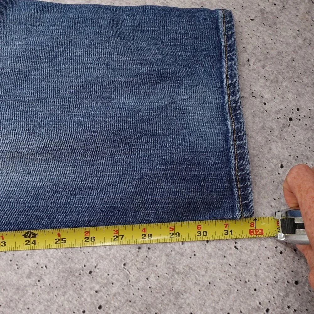 Polo Ralph Lauren Hampton Relaxed Straight Jeans Mens 46Bx32 Blue Medium Wash